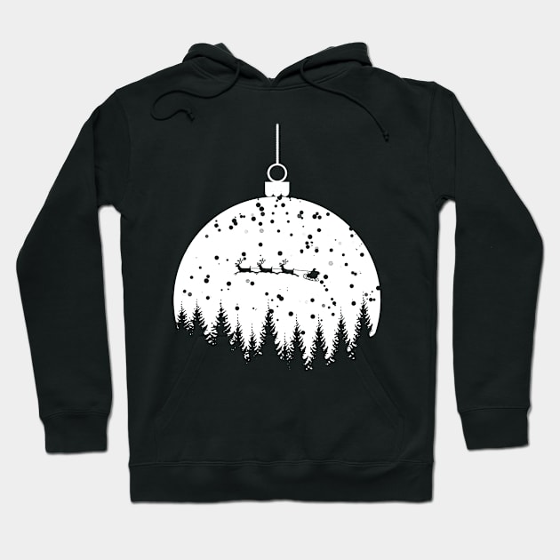 Christmas tree bauble - white Hoodie by PharaohCloset